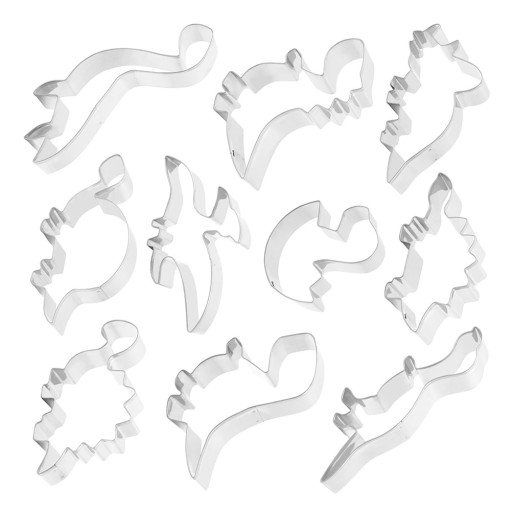 10 SZT. KSZTAŁT DINOZAURÓW FORMA DO PIECZENIA FORMA DO CIASTECZEK