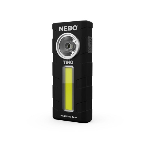 NEBO TINO 250 Lumenów COB LED + 300 Lumenów LED Czarna