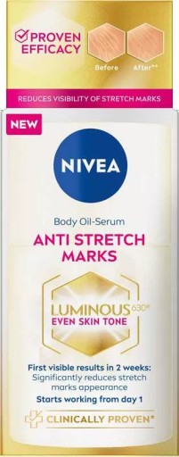 NIVEA LUMINOUS630 ANTI STRETCH MARKS Olejek-serum przeciw rozstępom,100 ml