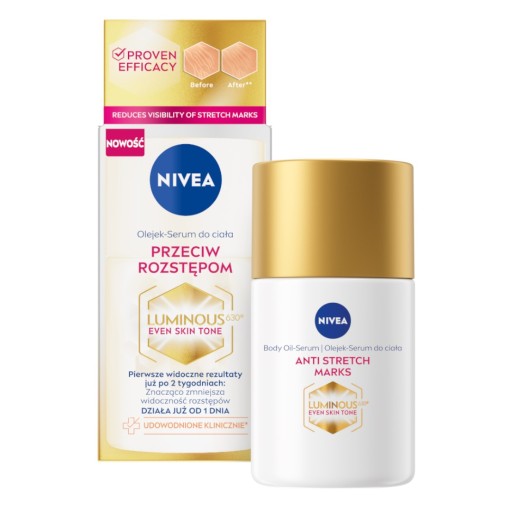 NIVEA Luminous630 olejek-serum do ciała przeciw rozstępom 100ml