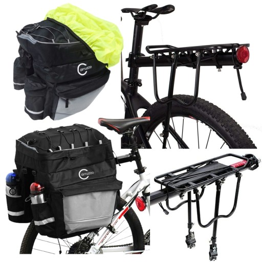 TORBA + BAGAŻNIK SAKWA ROWEROWA XXL 55l ZESTAW