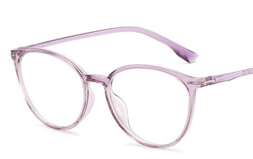 OKULARY KOREKCYJNE MINUSY KOCIE fiolet -0.5