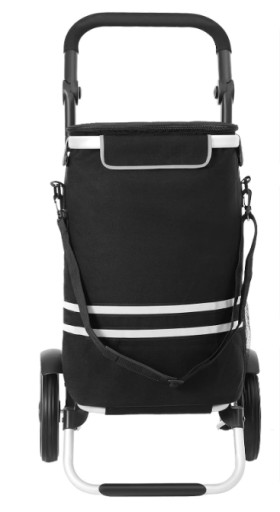 Wózek na zakupy Songmics czarny 35 l