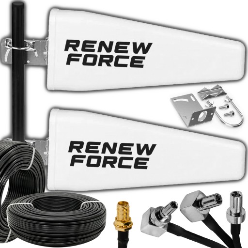 2x ANTENA ZEWNĘTRZNA DO ROUTERA INTERNETU DUAL 3G 4G 5G LTE ZTE HUAWEI 10m