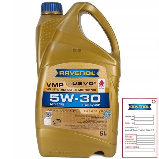 Ravenol VMP CleanSynto 5W30 5L ORG ŚWIEŻY