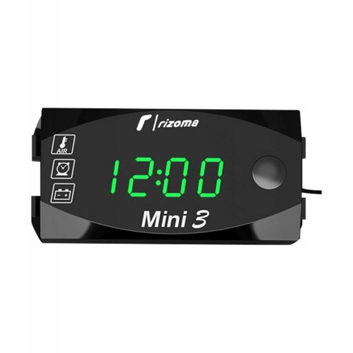 3-w-1 motocyklowy zegar LED termometr woltomierz