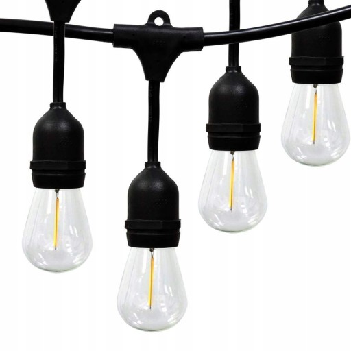 GIRLANDA SOLARNA OGRODOWA LAMPKI LED 30 ŻARÓWEK