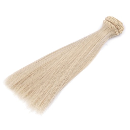 WŁOSY DLA LALEK PROSTE BLOND 20 cm