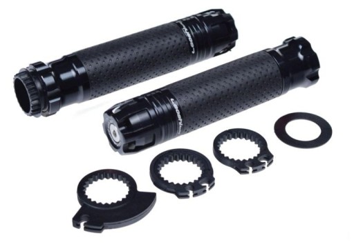 MANETKI MOTOCYKLOWE LEOSHI 658 czarne 22mm