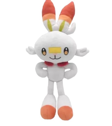 MASKOTKA POKEMON SCORBUNNY 36CM ZABAWKA PLUSZOWA