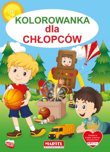 KOLOROWANKA malowanka DLA CHŁOPCÓW MAR43