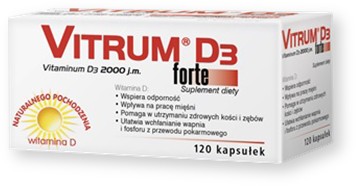 Vitrum D3 Forte 2000j.m. 120 kaps.