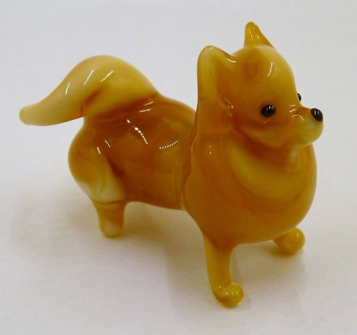 Figurka szklana Szpic Pomeranian Pies FS (średnia)
