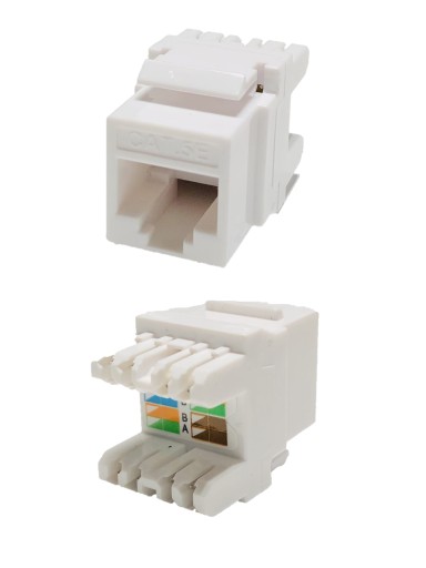 Moduł adapter keystone gniazdo RJ45 kat.5e UTP beznarzędziowy