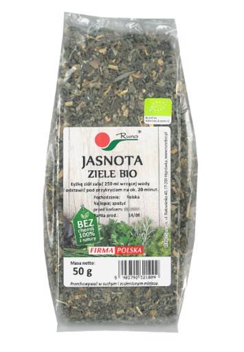 Jasnota ziele BIO 50g Runo Certyfikat ekologiczny