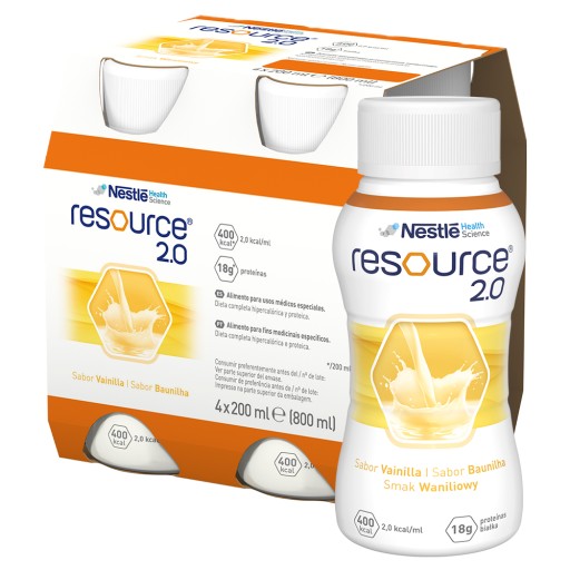 Resource 2.0 smak waniliowy 4 x 200 ml NESTLE