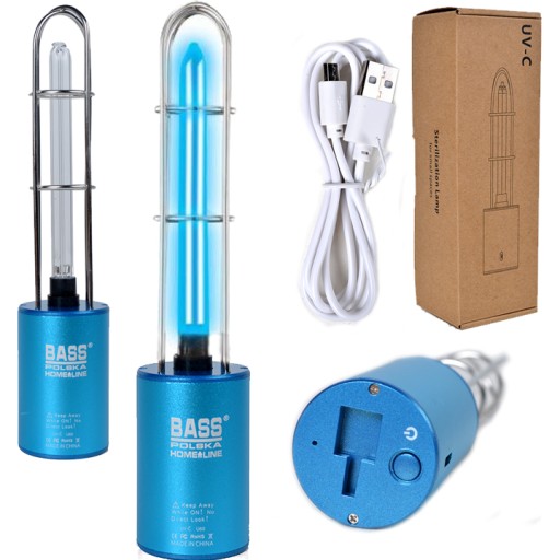 LAMPA ANTYBAKTERYJNA DEZYNFEKCJA UV-C OZONATOR USB