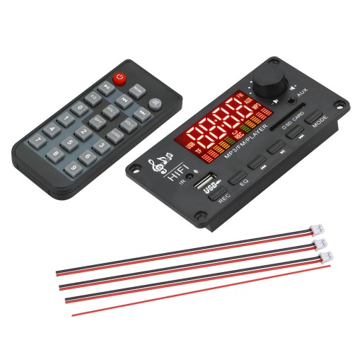 BT 5.0 MP3 Player Decoding Board 2x40W Transceive Remote B