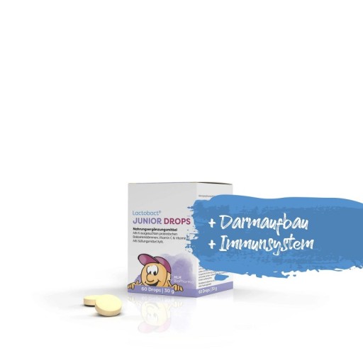 Probiotyk+Wit C,D_Do ssania_LACTOBACT JUNIOR DROPS