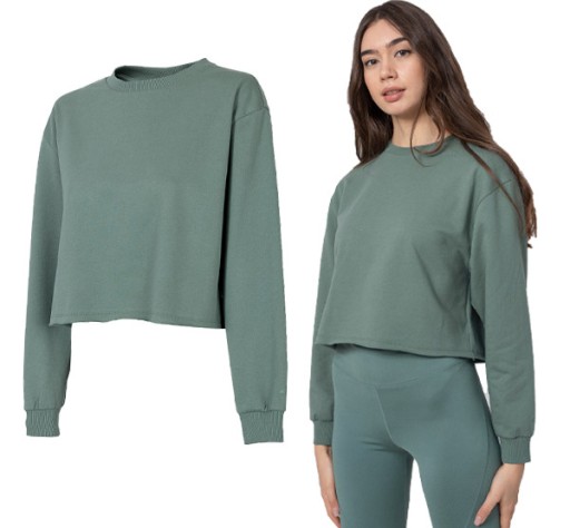 Bluza damska 4F BLD040 crop top oversize XS