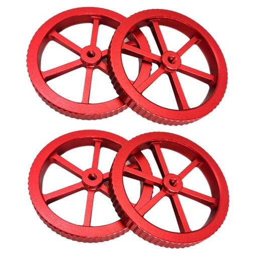4 szt. Red Metal Leveling duża nakrętka M4 nadaje