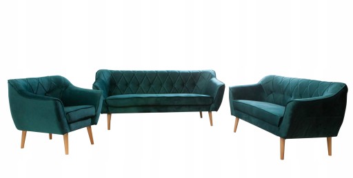 ZESTAW STYL SKANDYNAWSKI SOFA 3+2+1 mix kolorów