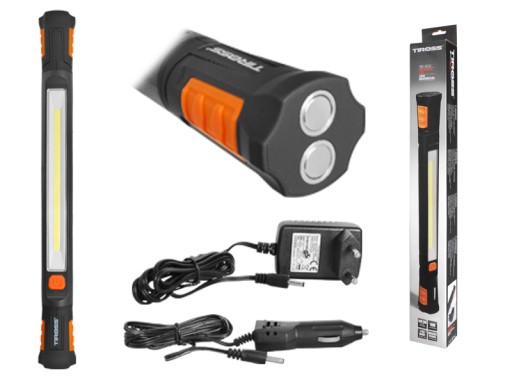 Lampa warsztatowa TS-1902 10W COB LED 1000 lumenów akumulator 7,4V; 2600mAh