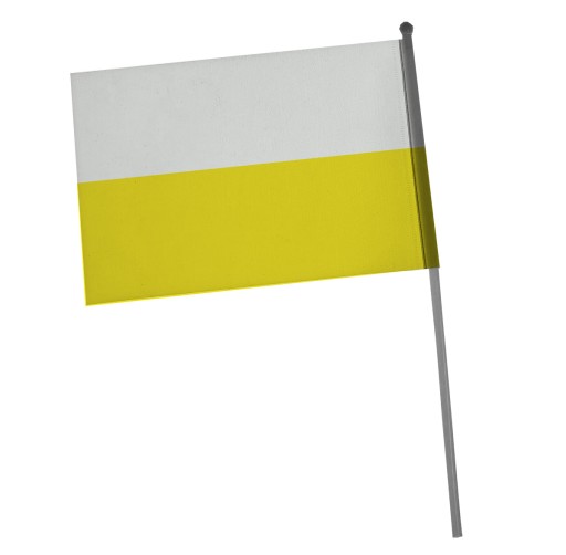 CHORĄGIEWKA mała Z PATYCZKIEM flaga PAPIESKA