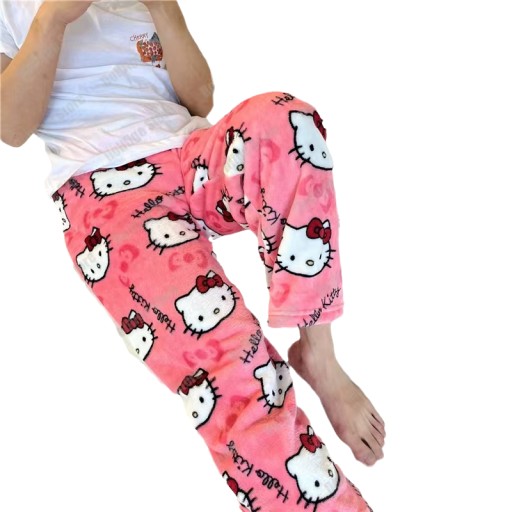SPODNIE OD PIŻAMY HELLO KITTY MIĘKKIE I WYGODNE Różne Kolory M-XXL