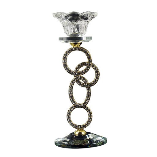 19x7cm Crystal Candlestick Stand Candle Holder