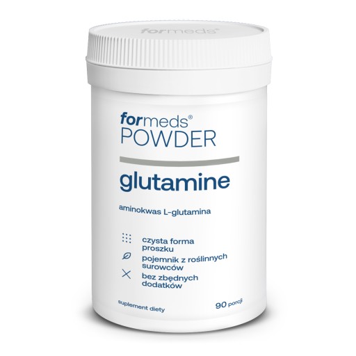 ForMeds POWDER F-glutamine L-GLUTAMINA jelita ODPORNOŚĆ pamięć CZYSTA