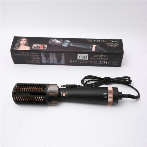 Spray Hot Air Brush Steam Essential Oil Hair Straightener Hot Air Comb