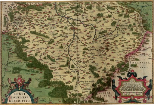CZECHY Mapa 60x80cm 1592r. M29