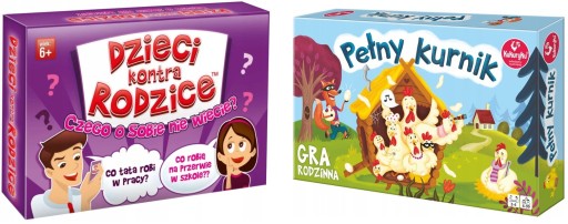 GRY DLA DZIECI PEŁNY KURNIK DZIECI KONTRA RODZICE