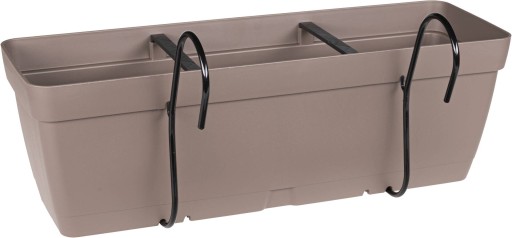Donica balkonowa balustradowa z uchwytem 50cm