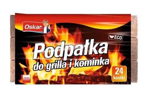 PODPAŁKA DO GRILLA I KOMINKA 24 kostki OSKAR