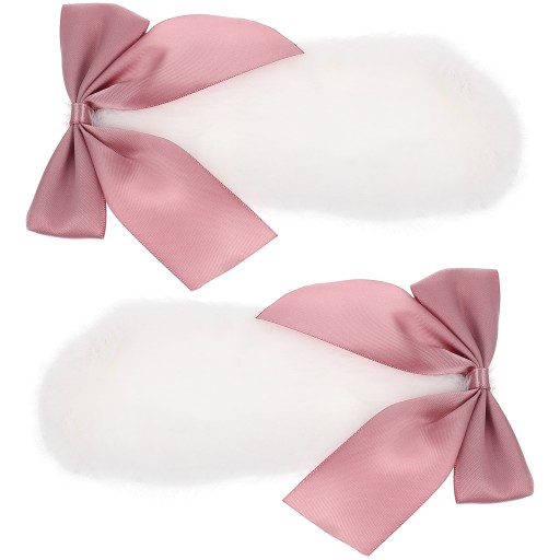 KRÓLICZE KLIPS DO WŁOSÓW DZIECIĘCE KLIPS DLA DZIEWCZYN PINK