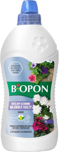 BIOPON NAWÓZ DO ROŚLIN OZDOBNYCH NA OKRES SUSZY 1L