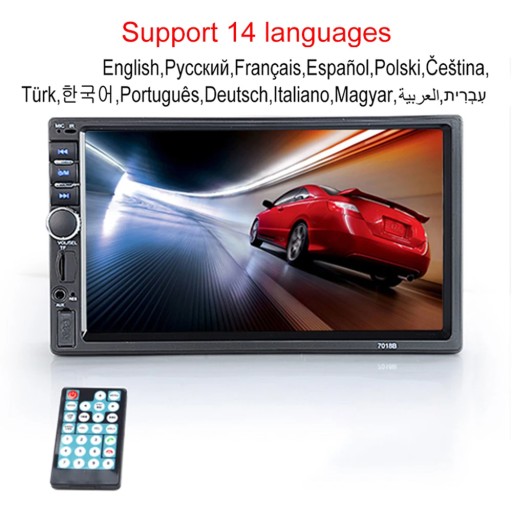 Tylko styl radia samochodowego Radio samochodowe HD 7 BT 2DIN FM USB SD