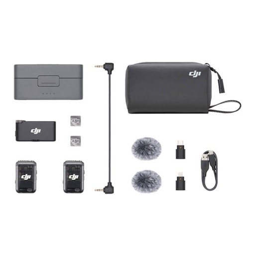 Mikrofon pojemnościowy DJI MIC 2 ,(2 TX + 1 RX)