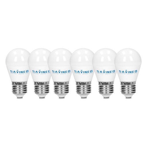 ŻARÓWKA LED E27 KULKA G45 8W 6000K