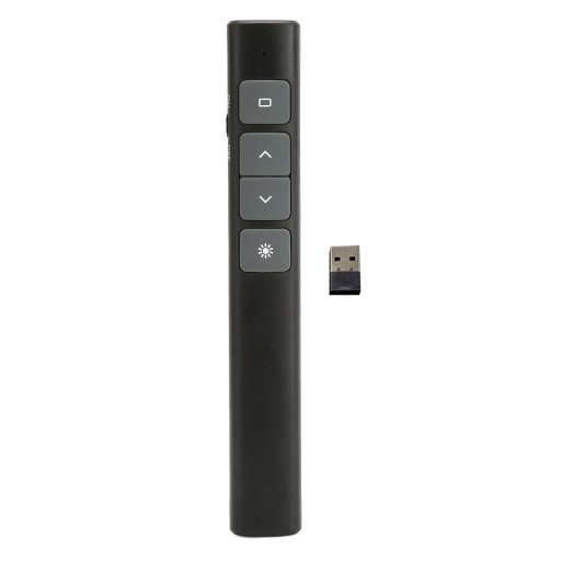 presentation clicker 2.4g rf chip abs silicone buttons portable plug and pl