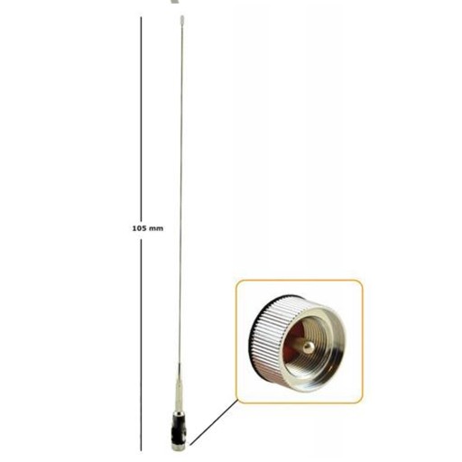 Antena Dsamochodowa na pasmo 70MHz D-Original MV-80-PLM 66-88MHz 200W 3.5dB