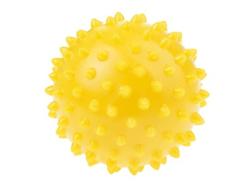 Piłka rehabilitacyjna żółta o średnicy 7,6 cm