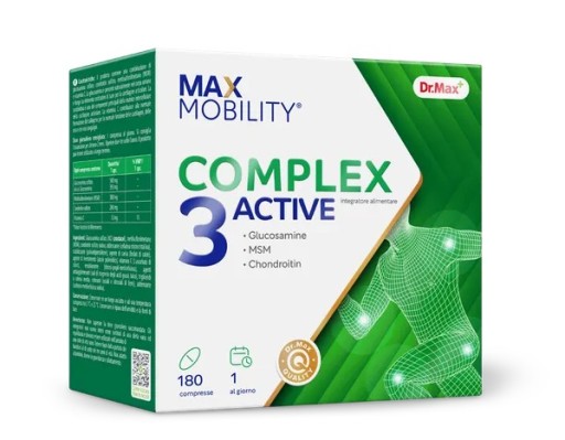 Max Mobility Complex 3 Active 180 tabletek Suplement diety glukozamina