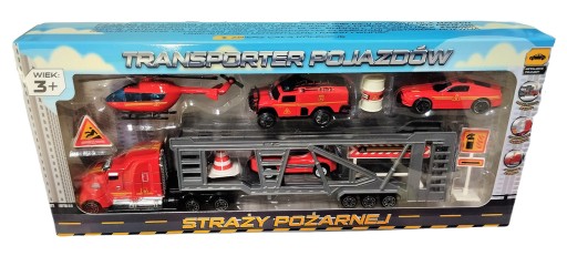 Zestaw Transporter pojazdów straży pożarnej