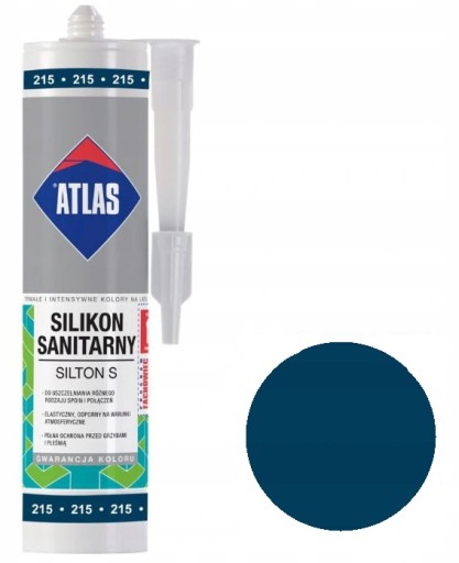 ATLAS SILIKON SILTON S 280ml - 215 ATRAMENTOWY