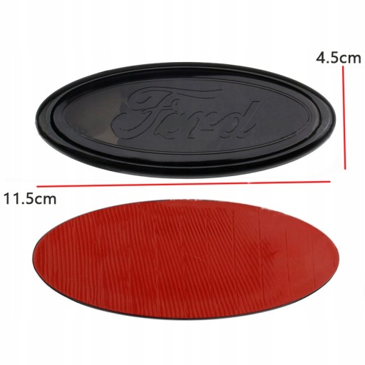 EMBLEMAT Ford 11.5x4.5cm-Czarny