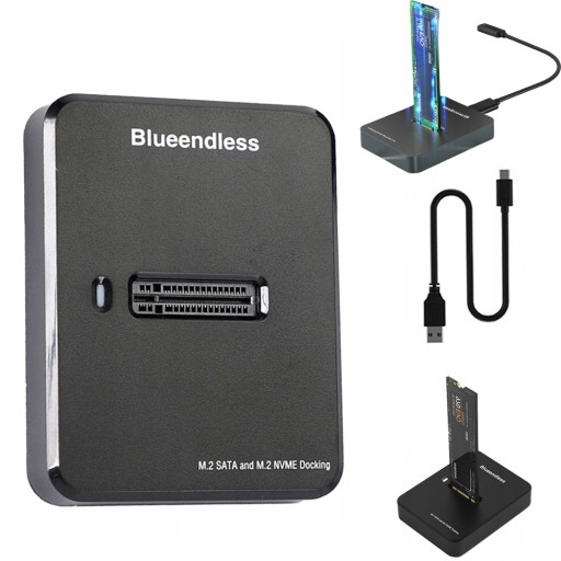 ADAPTER DYSKU SATA/NVME M.2 SSD OBUDOWA USB 3.1