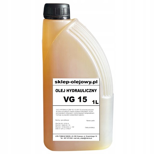 OLEJ HYDRAULICZNY VG 15 1L